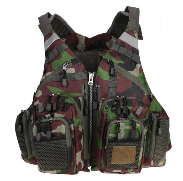 Outdoor Fishing Life Vest Men Breathable Swimming Safety Waistcoat Survival Utility Vest