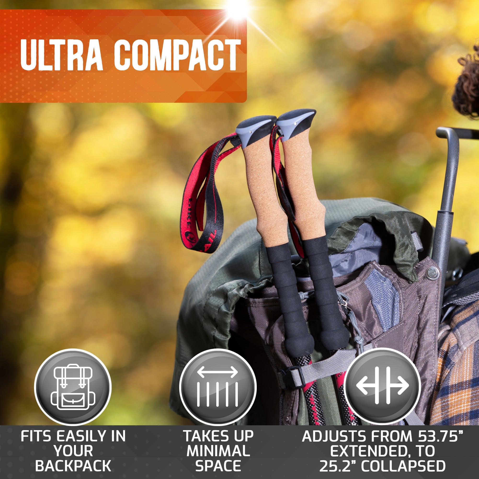 Carbon Fiber Trekking Poles – Lightweight, Adjustable Hiking Poles for Every Adventure