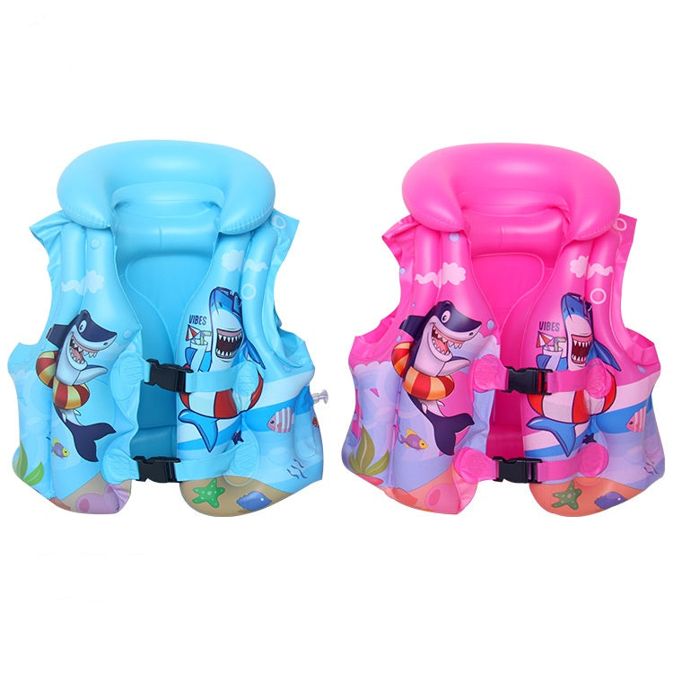 Kids Swimming Large Floating Vest Inflatable Life Jacket