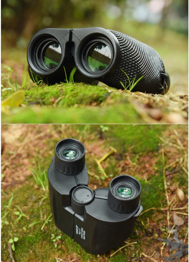 Outdoor binoculars 10x25 High-definition mini portable low-light night vision pockets glasses