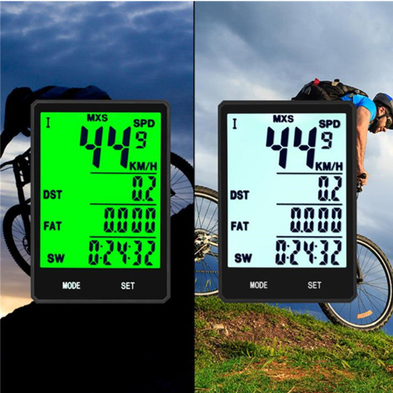 Waterproof Bicycle Computer With Backlight Wireless Wired Computer