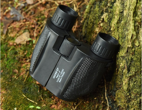 Outdoor binoculars 10x25 High-definition mini portable low-light night vision pockets glasses