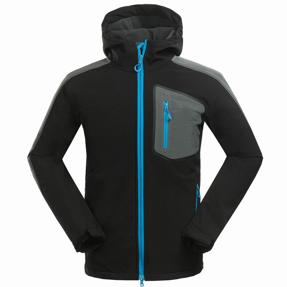 New Men's Outdoor Mountaineering And Leisure Sports Complex Soft Shell Jacket