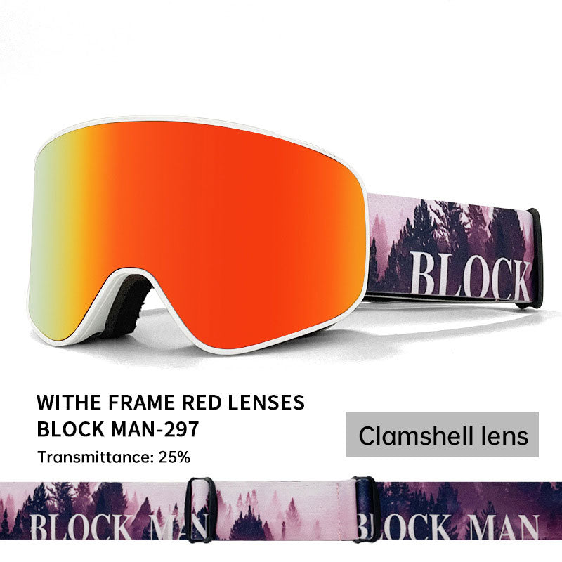 Winter Outdoor Sports Goggles/Double Layer/Anti Fog/Single Double Plate Snow Goggles