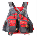 Outdoor Fishing Life Vest Men Breathable Swimming Safety Waistcoat Survival Utility Vest