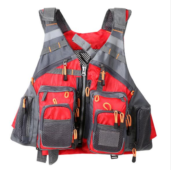Outdoor Fishing Life Vest Men Breathable Swimming Safety Waistcoat Survival Utility Vest