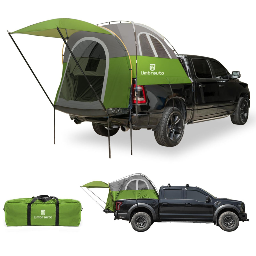 Truck Bed Tent with Awning,Fits 5.5-5.8 ft Truck Beds | PU3000mm Waterproof Pickup Tent