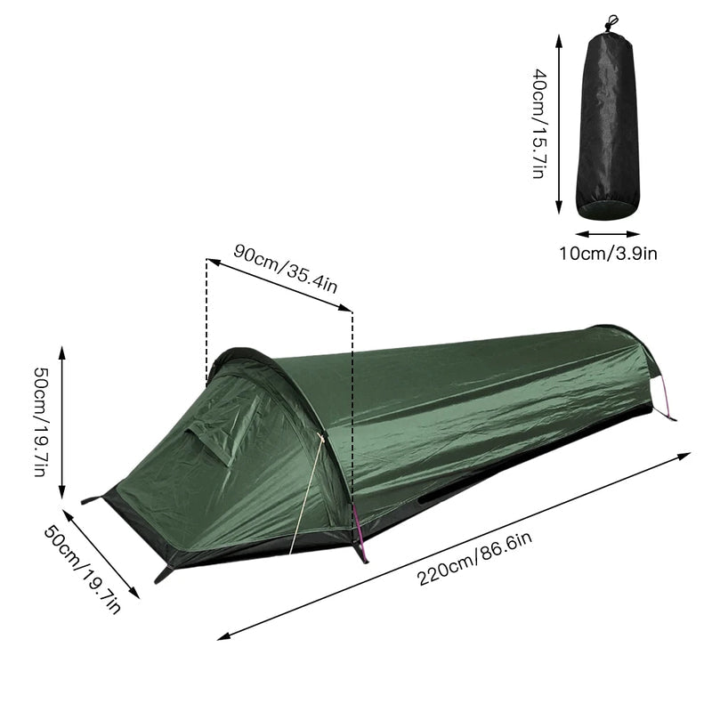 Camping Single Person Tent/Ultralight Compact/Larger Space/Waterproof