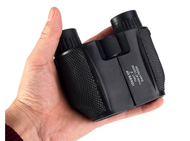 Outdoor binoculars 10x25 High-definition mini portable low-light night vision pockets glasses