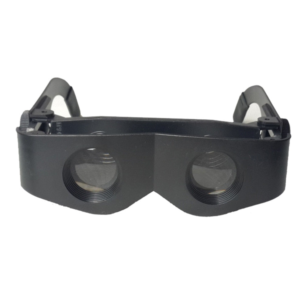 Portable Glasses Style Telescope Magnifier Binoculars For Fishing/ Hiking/ Telescope