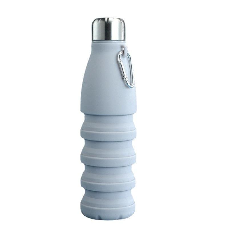 550ML Portable Silicone Bottle Retractable Folding Water Bottle Outdoor Sports Travel