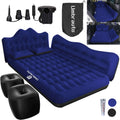 Car Air Mattress Inflatable/29.53in/75cm Wide/Back Seat Camping Bed w/ Pump/Pillows, Navy