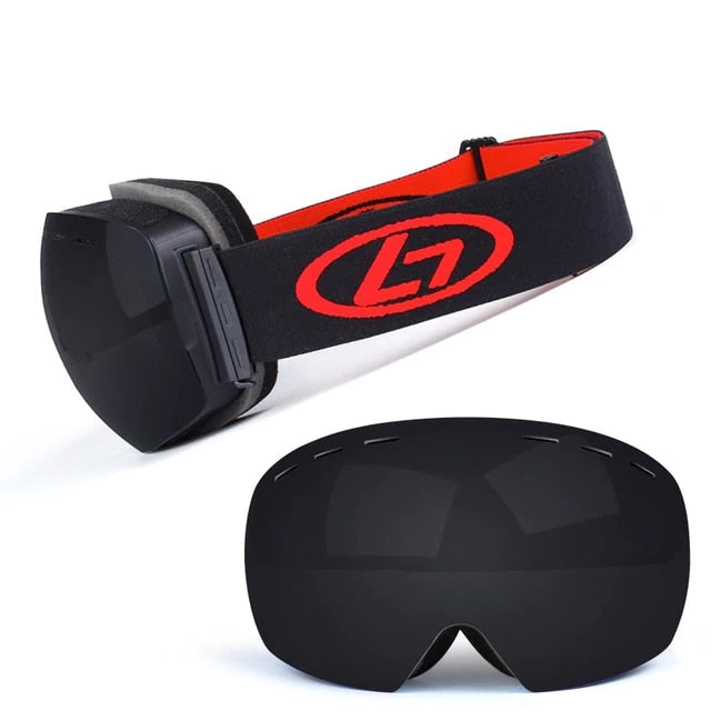 Ski Goggles Double Layers UV Anti-fog Big Ski Mask Snowboard Goggles Men Women