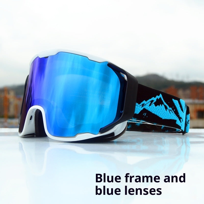 Ski Goggles Double-layer Anti-fog Full Real Film Ski Goggles