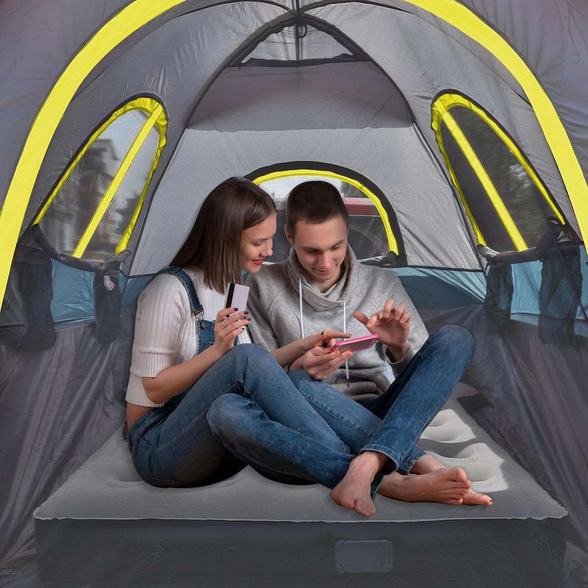 Truck Bed Tent PU3000mm Waterproof Pickup Truck Tents