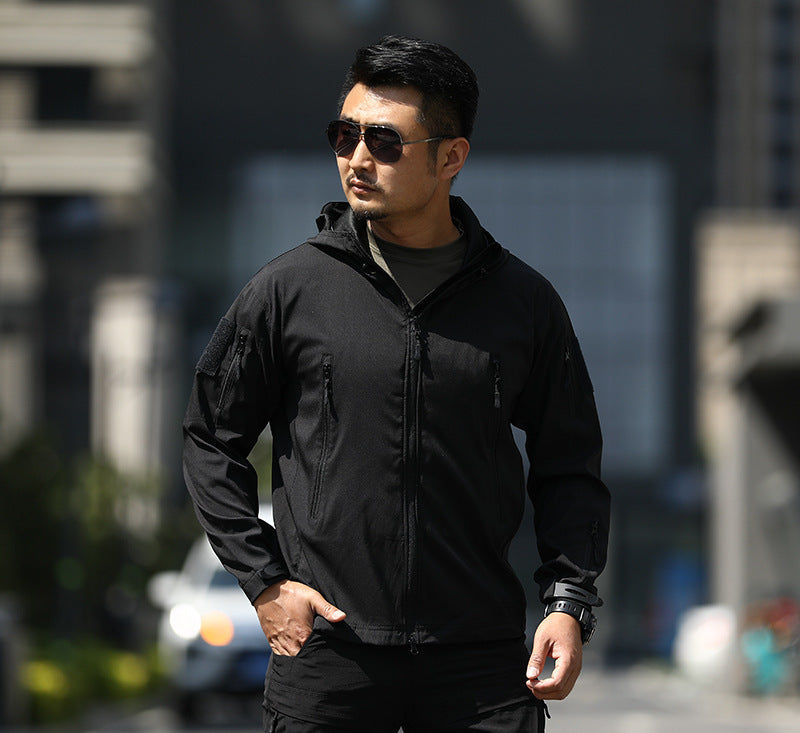 Men's Jacket Waterproof Fleece Camouflage Soft Shell Clothing Tactical Outdoor