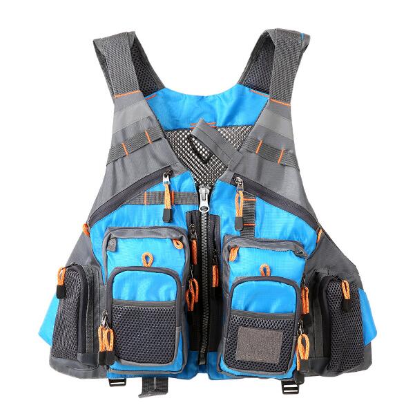 Outdoor Fishing Life Vest Men Breathable Swimming Safety Waistcoat Survival Utility Vest