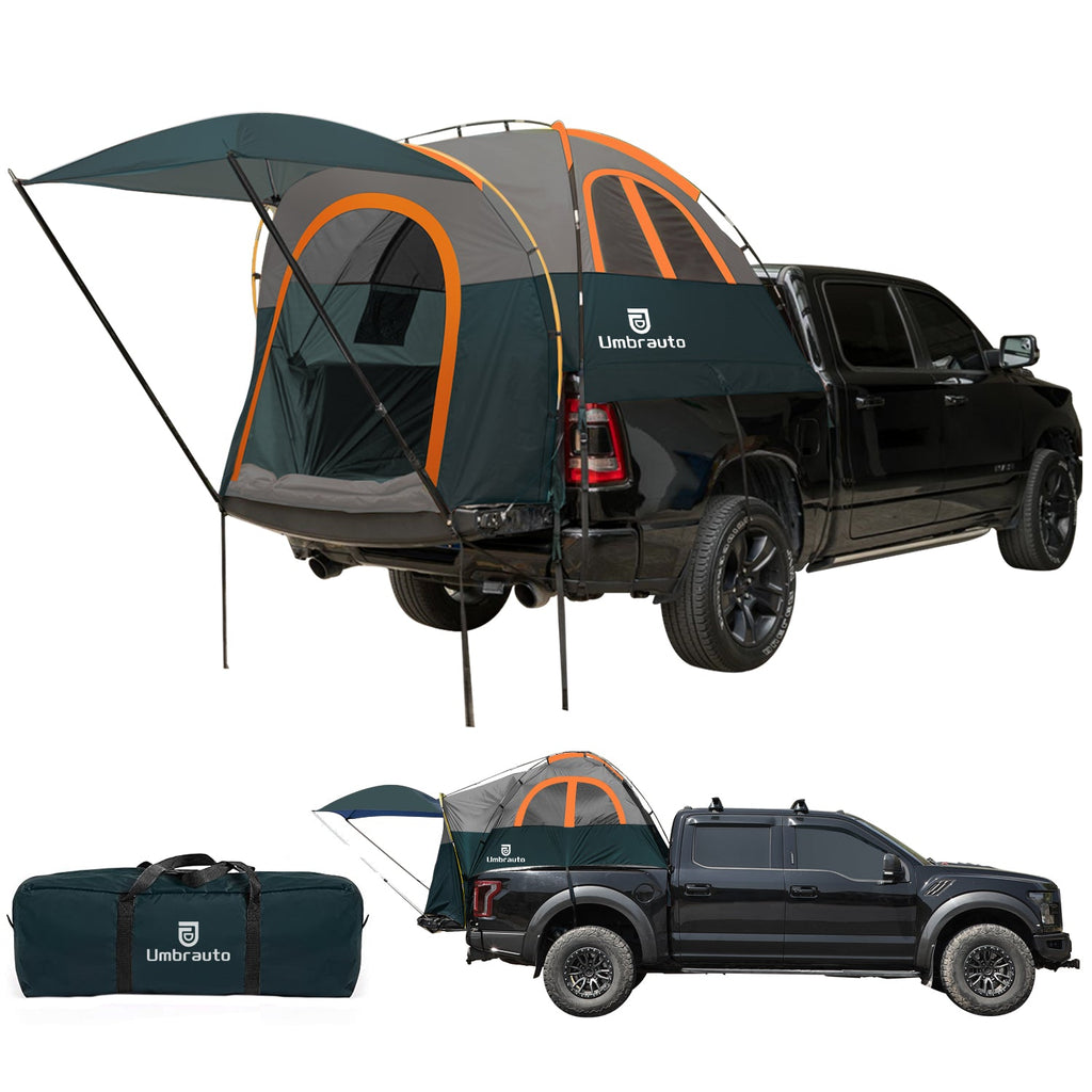 Truck Bed Tent with Awning,Fits 5.5-5.8 ft Truck Beds | PU3000mm Waterproof Pickup Tent
