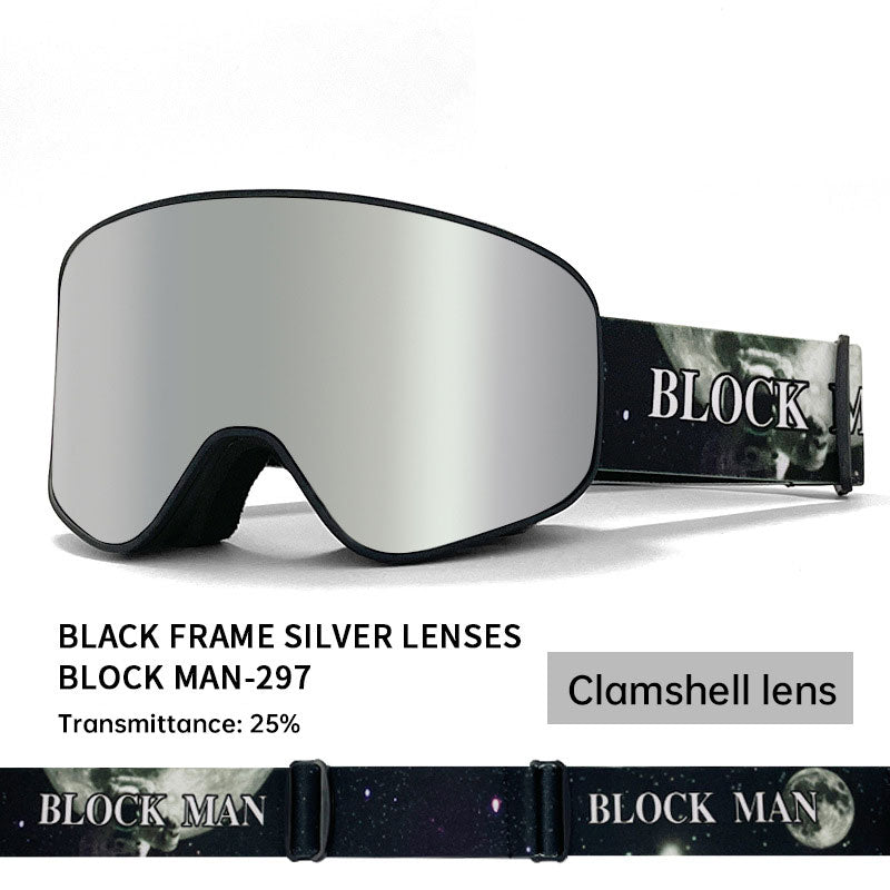 Winter Outdoor Sports Goggles/Double Layer/Anti Fog/Single Double Plate Snow Goggles