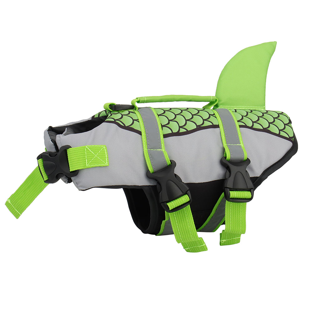 Swim Pet Dog Life Jacket Vest Clothes Life Vest Collar Harness
