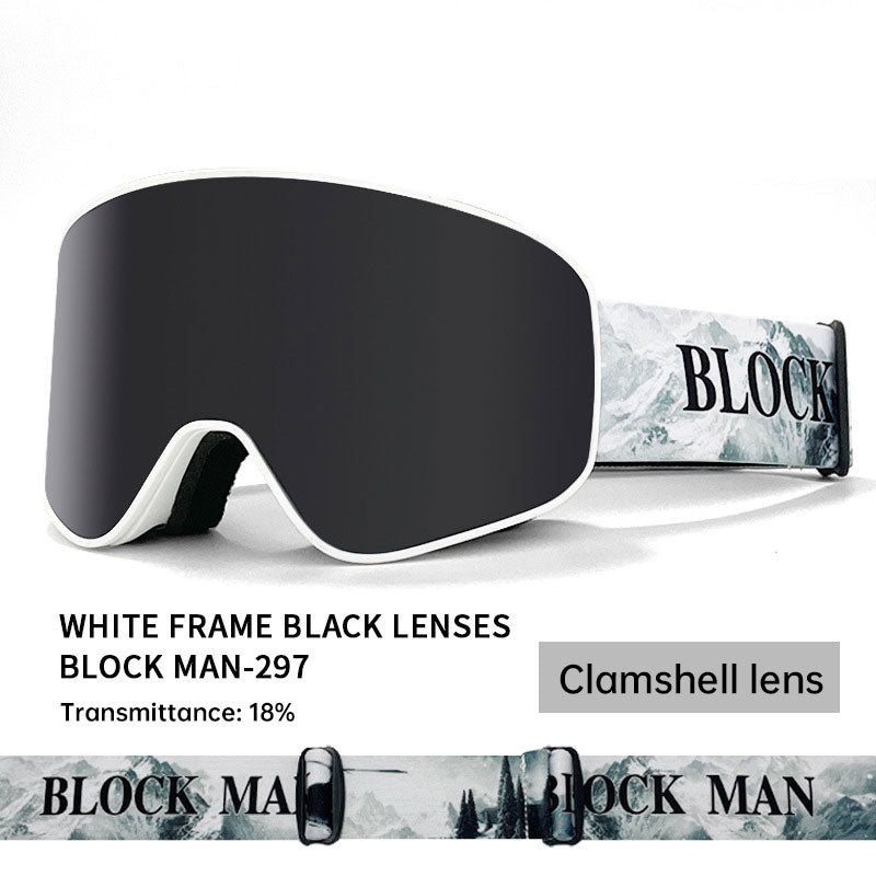 Winter Outdoor Sports Goggles/Double Layer/Anti Fog/Single Double Plate Snow Goggles