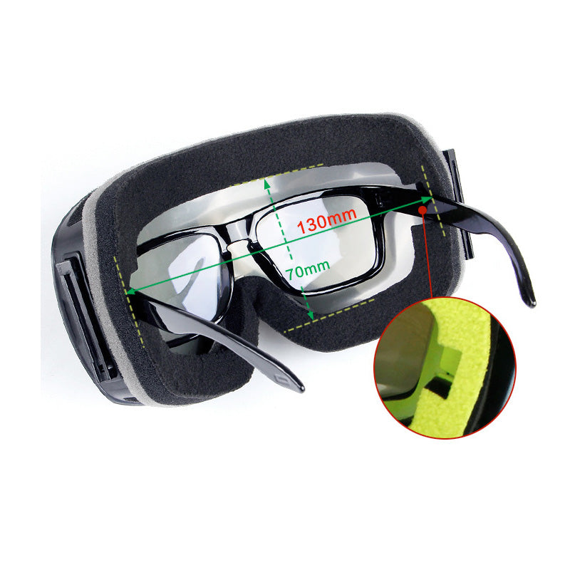 Ski Goggles Double Layers UV Anti-fog Big Ski Mask Snowboard Goggles Men Women