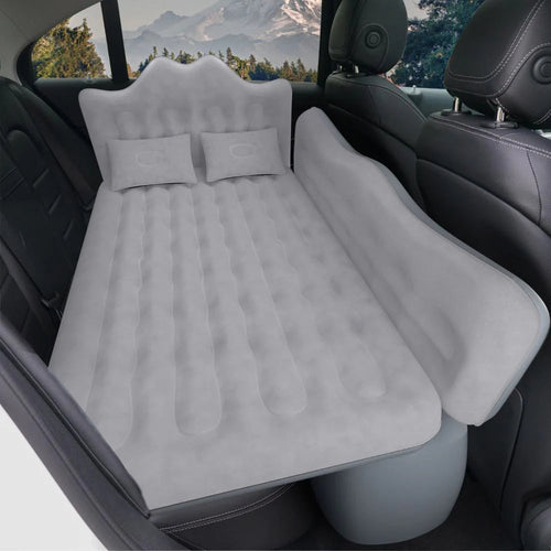 29.53in/75cm Wide Car Air Mattress/Inflatable SUV/Truck/Van Bed with Pump & Pillows, Gray