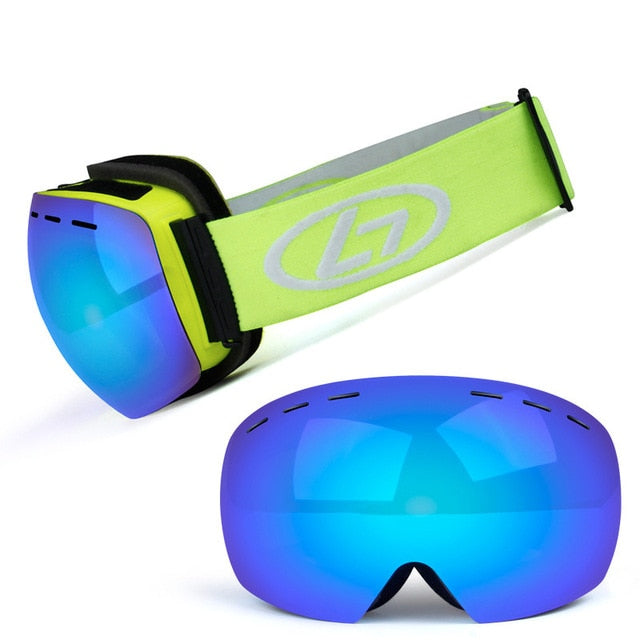 Ski Goggles Double Layers UV Anti-fog Big Ski Mask Snowboard Goggles Men Women