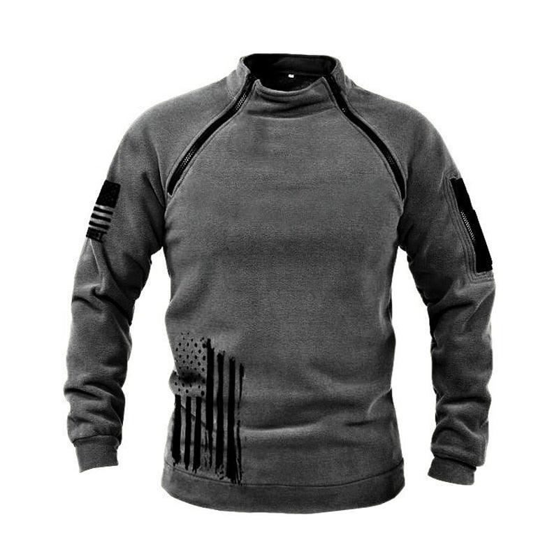 Men Winter Fleece Jacket Lightweight Casual Tactical Outdoor Military Adventure