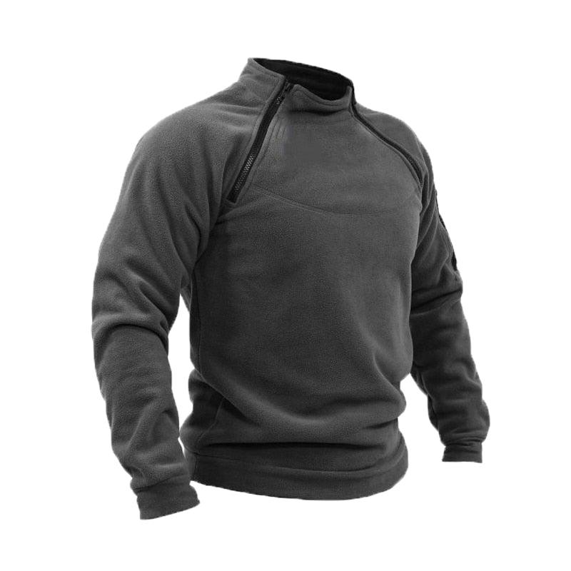Men Winter Fleece Jacket Lightweight Casual Tactical Outdoor Military Adventure