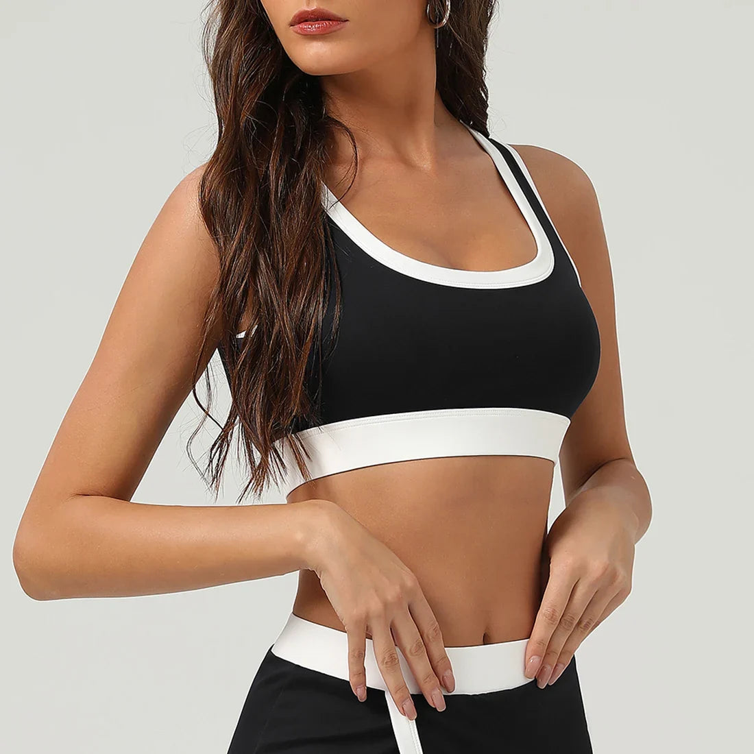Women  Elastic Fitness Gym Training Yoga Padded Outdoor Workout Sport Bra