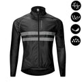 Men Cycling Windbreaker MTB Bicycle Long Sleeve Coat Water Resistant Clothing
