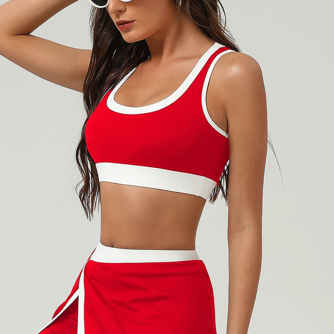 Women  Elastic Fitness Gym Training Yoga Padded Outdoor Workout Sport Bra