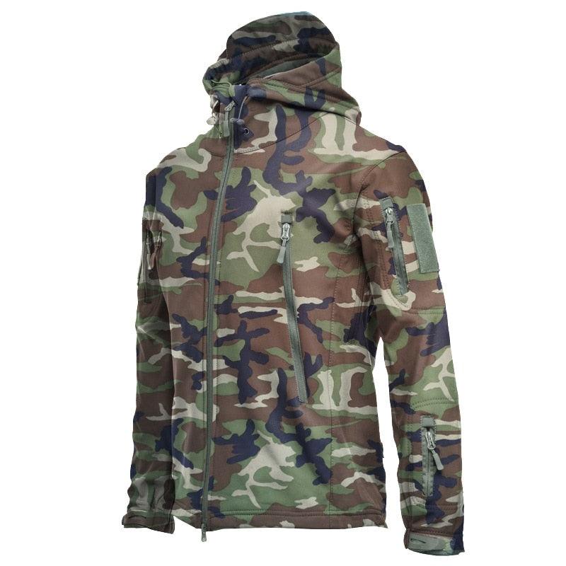 Winter Big Size Men Camouflage Jacket Soft Design Wind & Water-Resistant Jacket