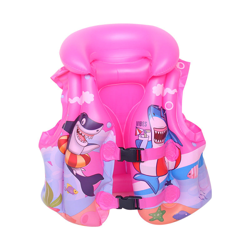 Kids Swimming Large Floating Vest Inflatable Life Jacket