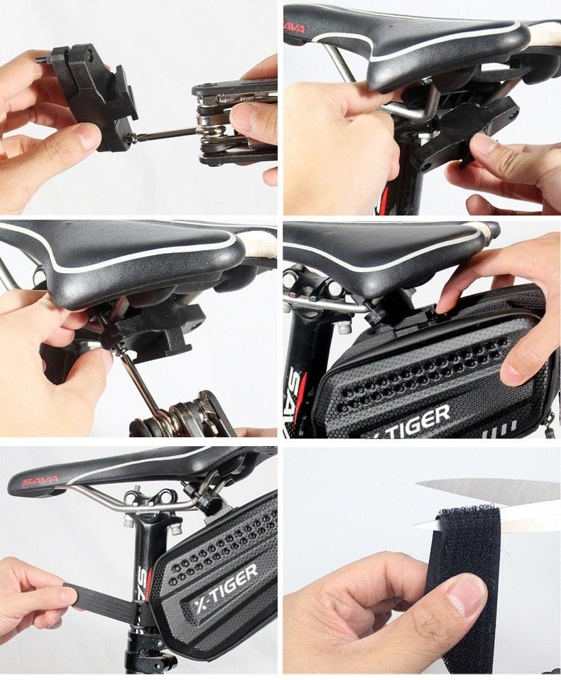Bike Bag Rainproof Road 1.2L Large Capacity Post Rear Bag / Accessories / Under Seat Pouch