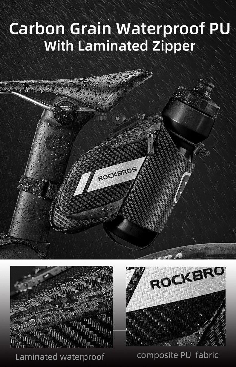Bike Bag Water Proof Durable Reflective Road With 1.5L Water Bottle Pocket