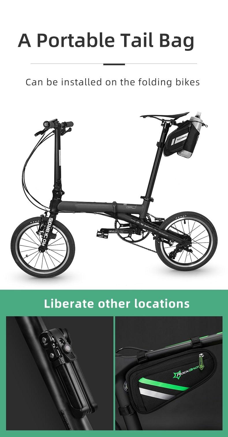 Bike Bag Water Proof Durable Reflective Road With 1.5L Water Bottle Pocket