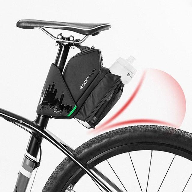Bike Bag Water Proof Durable Reflective Road With 1.5L Water Bottle Pocket