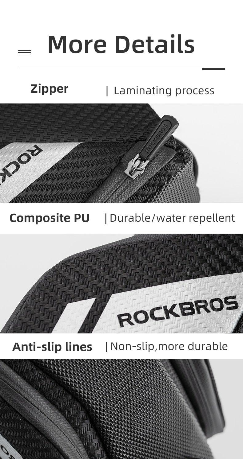 Bike Bag Water Proof Durable Reflective Road With 1.5L Water Bottle Pocket