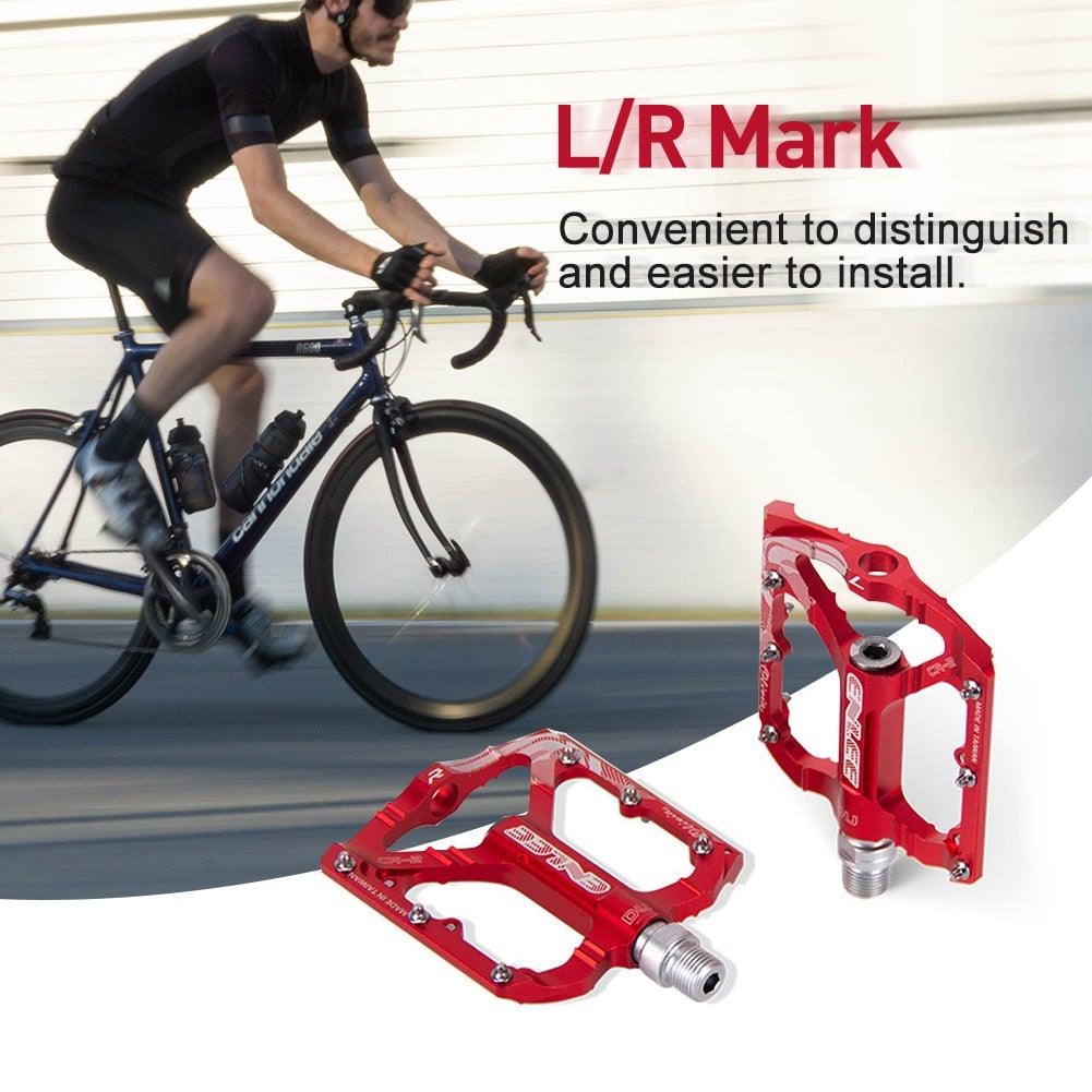 Bicycle Pedal CNC Aluminum Alloy Flat Bicycle Platform Pedal Light Non-Slip