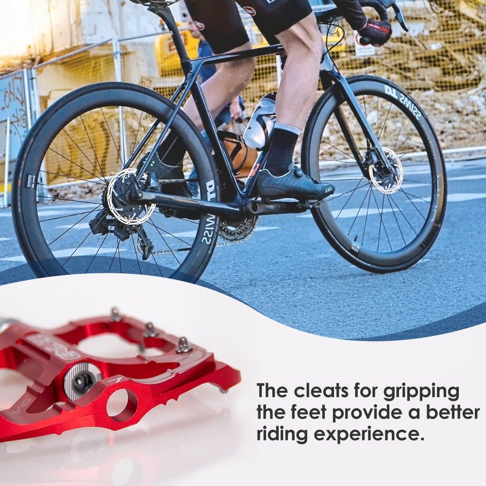 Bicycle Pedal CNC Aluminum Alloy Flat Bicycle Platform Pedal Light Non-Slip
