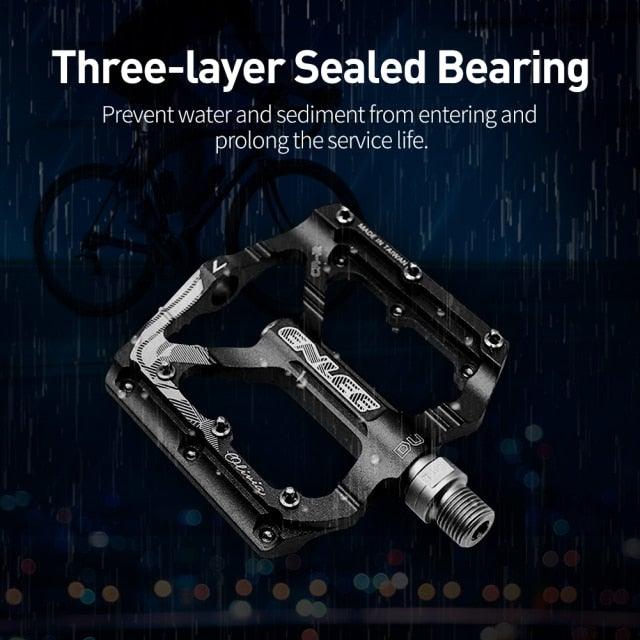 Bicycle Pedal CNC Aluminum Alloy Flat Bicycle Platform Pedal Light Non-Slip