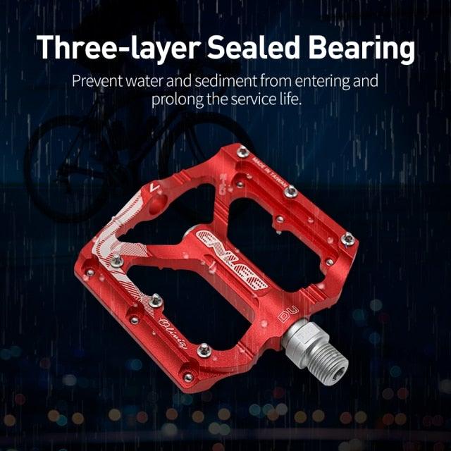 Bicycle Pedal CNC Aluminum Alloy Flat Bicycle Platform Pedal Light Non-Slip