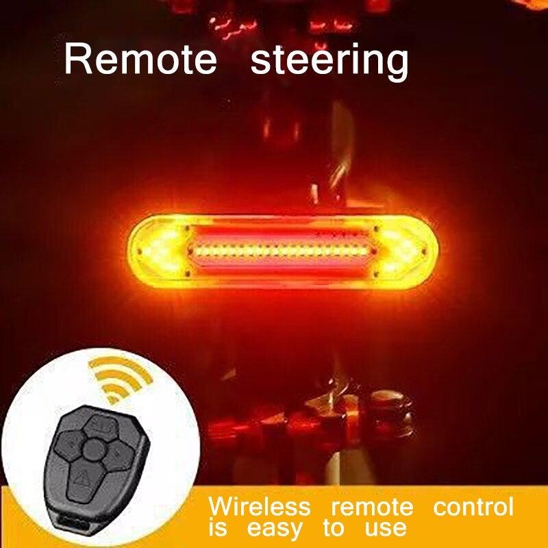 Bike Taillight USB Remote Wireless Control/Rear Lamp/Turn Signal Light