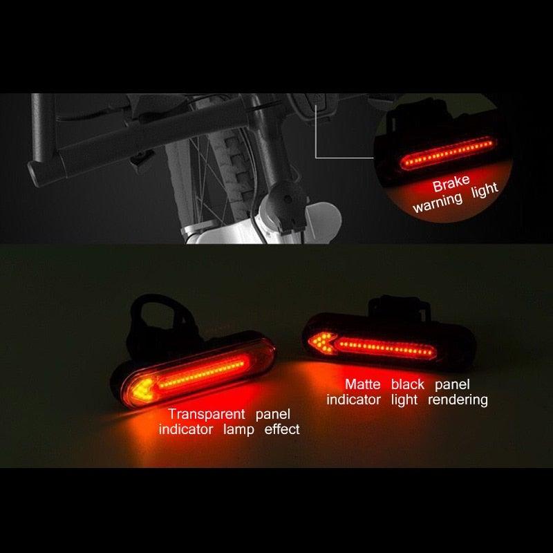 Bike Taillight USB Remote Wireless Control/Rear Lamp/Turn Signal Light