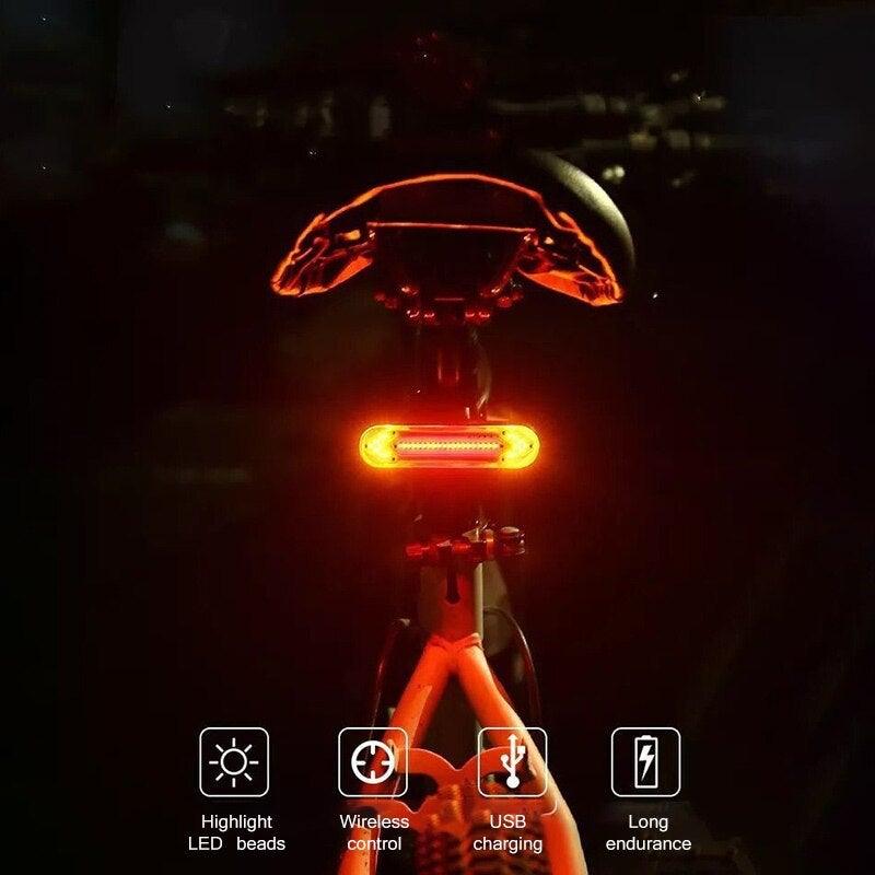 Bike Taillight USB Remote Wireless Control/Rear Lamp/Turn Signal Light