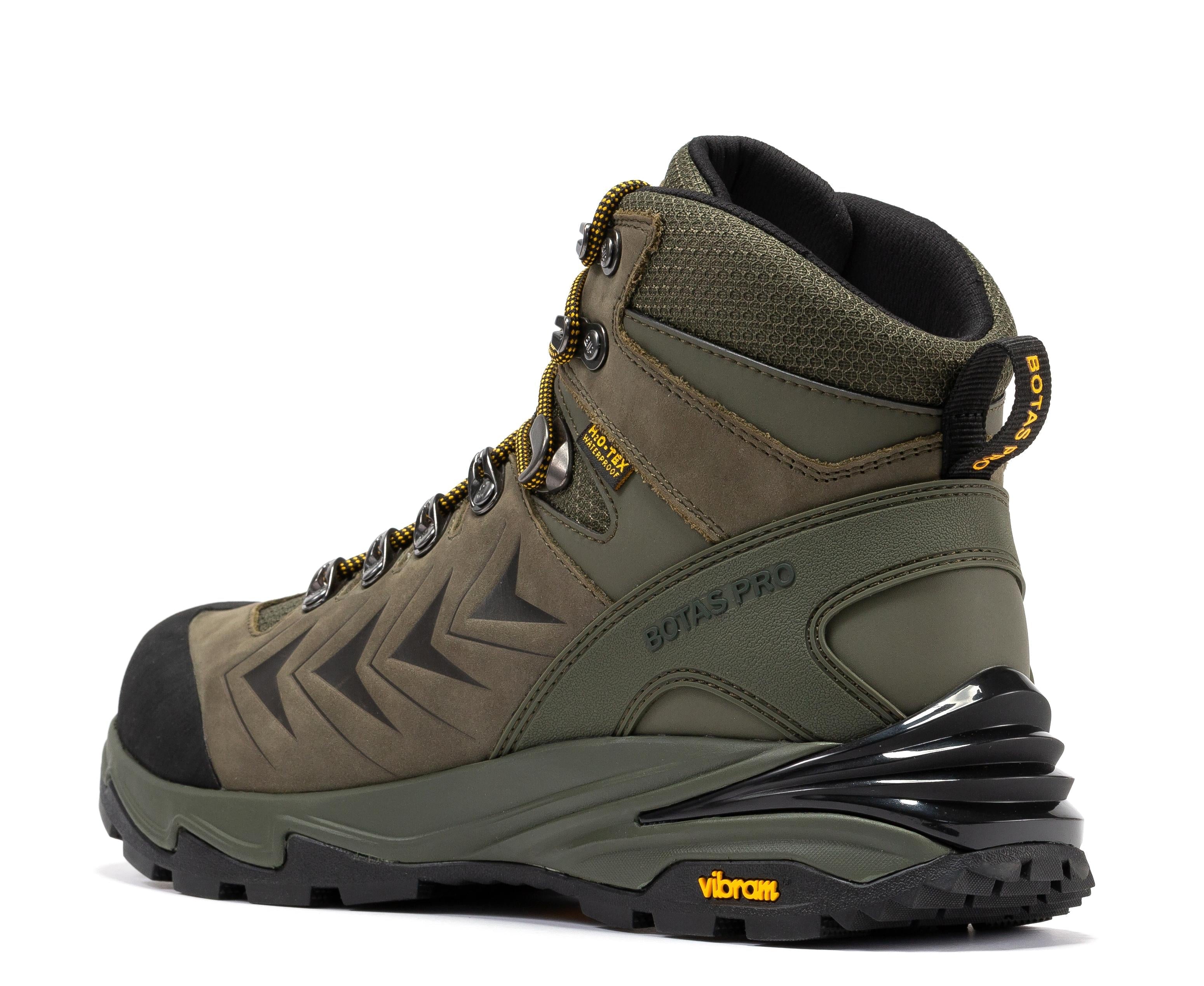 Pro Olive 6 Inch Waterproof Hiking Boots with VIBRAM® Traction Lug Outsole  BP22123
