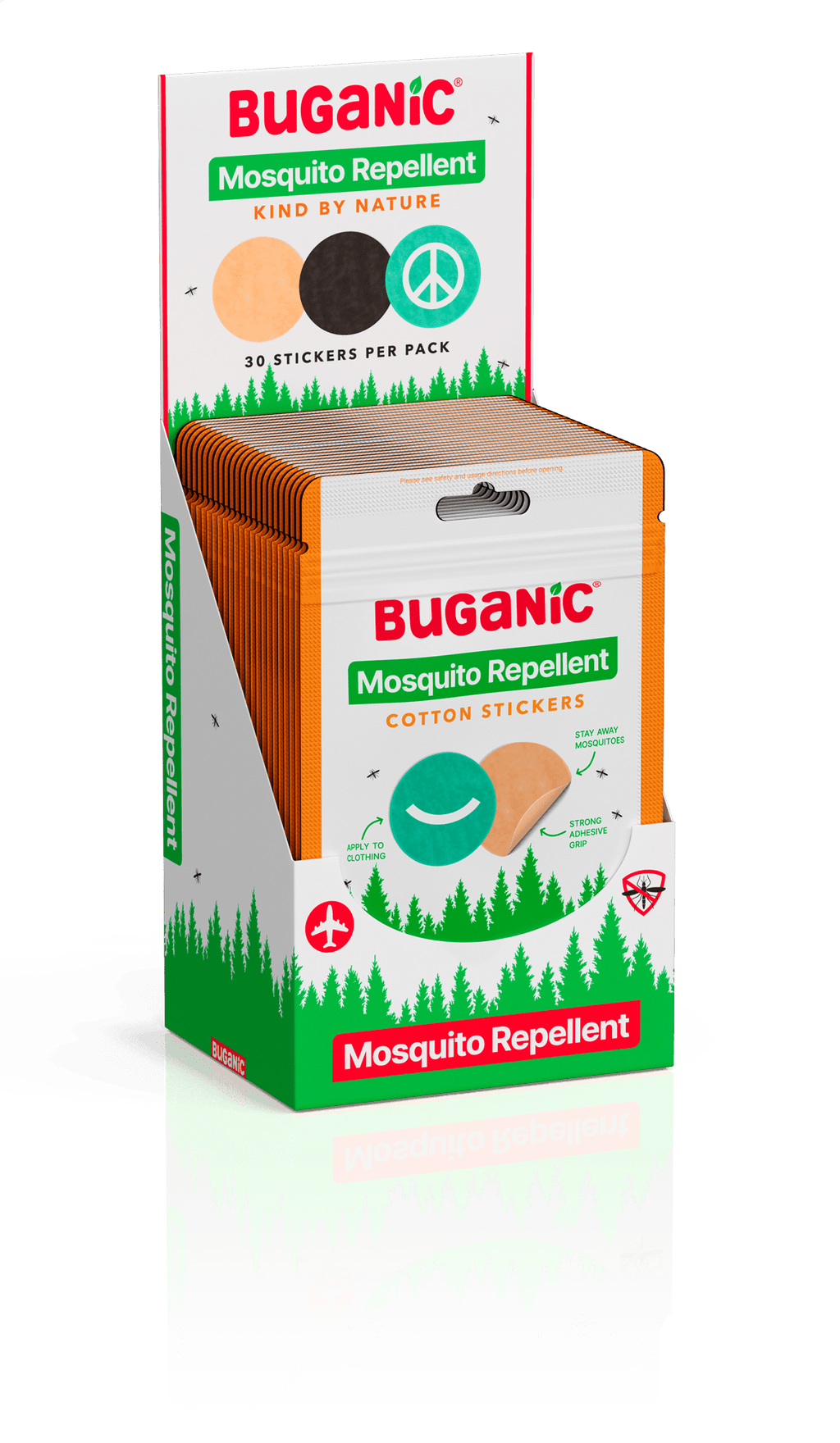 Buganic Mosquito Repellent Cotton Stickers