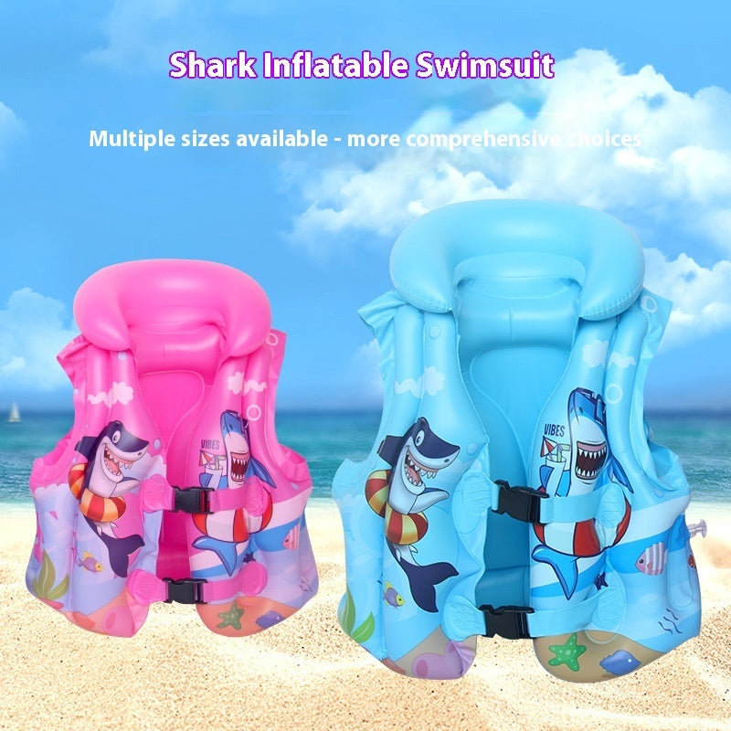 Kids Swimming Large Floating Vest Inflatable Life Jacket